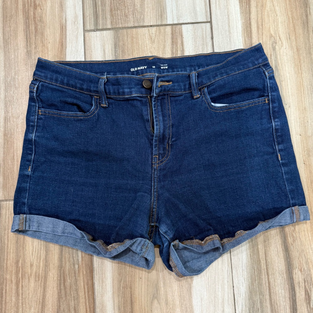 Old Navy Women's Deep Blue Jean Shorts